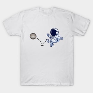 Astronaut plays Jupiter Soccer T-Shirt